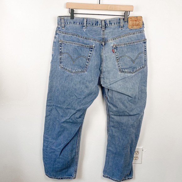 Vintage Levi's 505 Regular Fit Red Tab Made in USA Denim Jeans 40 x 30 - Picture 4 of 5